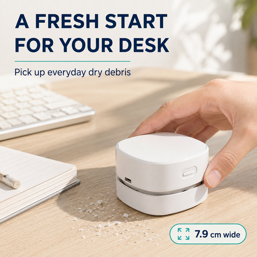 Penyedot Debu Mini Portabel Ta - Mini Desktop Vacuum Cleaner For Eraser Dust ulasan dan harga