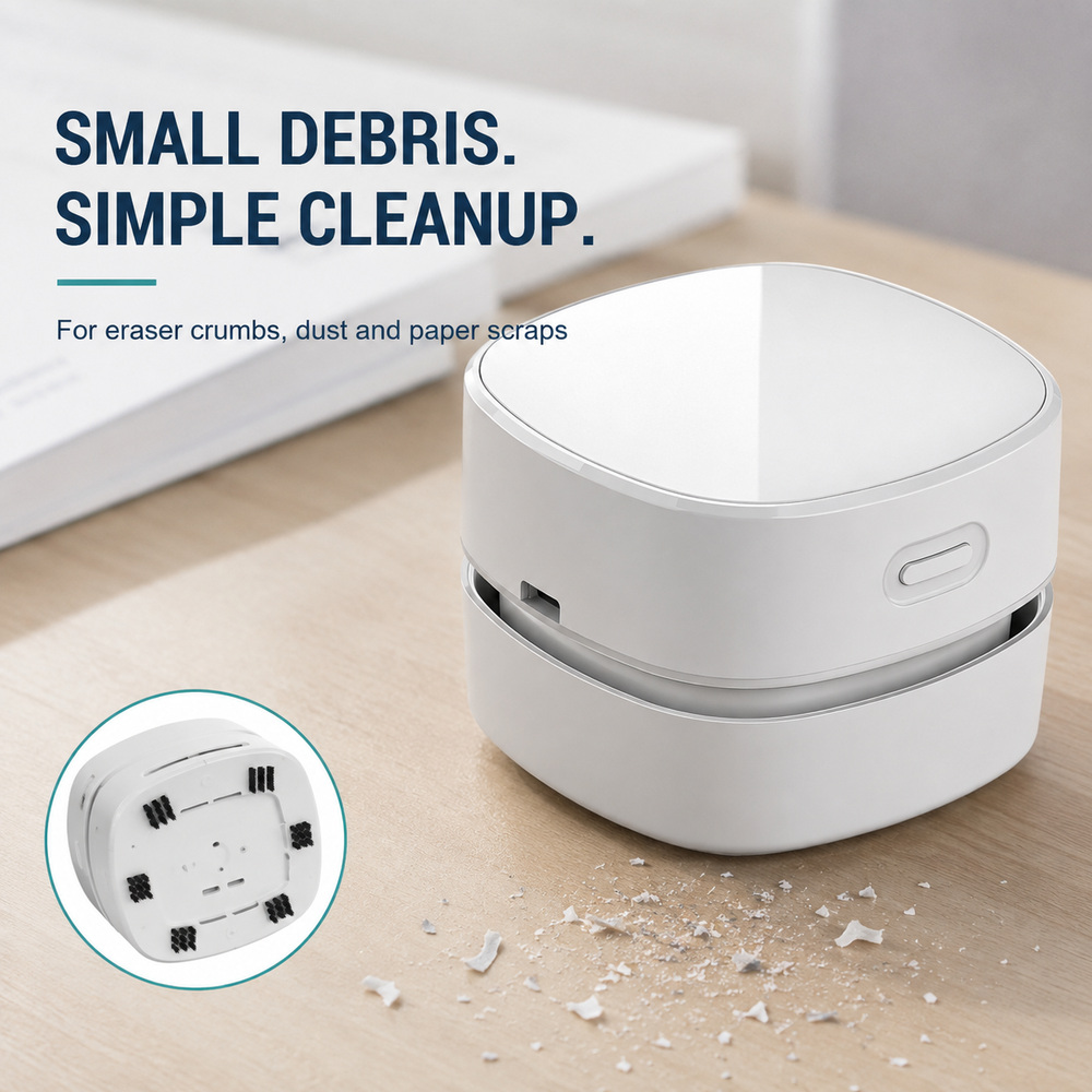 Penyedot Debu Mini Portabel Ta - Mini Desktop Vacuum Cleaner For Eraser Dust ulasan dan harga