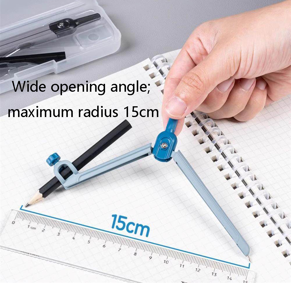 3PCS Set Geometri Matematika K - Math Geometry Set With Compass ulasan dan harga